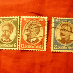 Serie mica Germania 1934 Deutsches Reich -Forta Coloniala 3 val. stamp.(din4v)