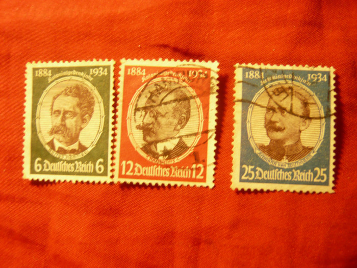 Serie mica Germania 1934 Deutsches Reich -Forta Coloniala 3 val. stamp.(din4v)