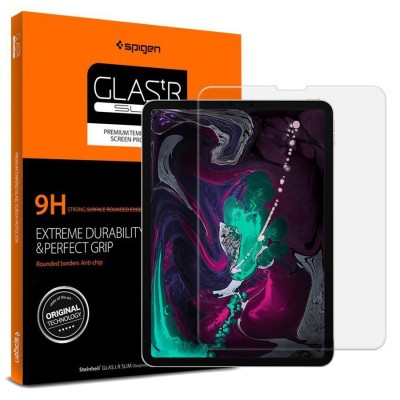 Folie Protectie Ecran Spigen Slim pentru Apple iPad Pro 11 (2020) / Apple iPad Pro 11 (2021), Sticla securizata 067GL25593 foto
