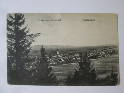 Rara! Cristian(Sibiu):Vedere generala,carte postala necirculata anii 20 foto