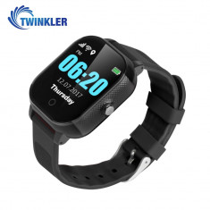 Ceas Smartwatch Pentru Copii Twinkler TKY-FA23 cu Functie Telefon, Localizare GPS, SOS, Istoric traseu, Pedometru, Negru, Cartela SIM Cadou foto