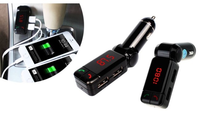 Modulator FM Cu Bluetooth, USB, AUX Mania Panda Modulator FM Cu Bluetooth, USB, AUX Mania Panda