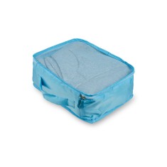 Geanta Travel cu fermoar pentru calatorie, albastru 40 x 30 x 15 cm foto
