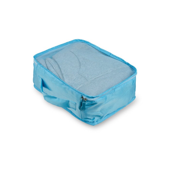 Geanta Travel cu fermoar pentru calatorie, albastru 40 x 30 x 15 cm