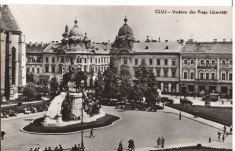 CPIB 22719 - CARTE POSTALA - CLUJ. VEDERE DIN PIATA LIBERTATII, RPR, NECIRCULATA