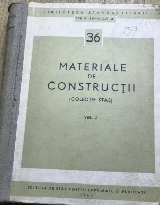 DVP30 Materiale de Constructii (colectie STAS III) foto