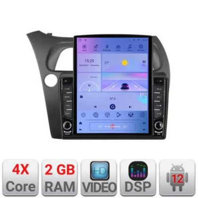 Navigatie Honda Civic Hatchback 2006-2012 K-hatchback ecran tip TESLA 9.7&amp;quot; cu Android Radio Bluetooth Internet GPS WIF CarStore Technology foto