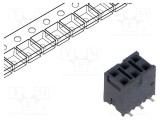 Conector şiruri pini mamă 6 pini 2,54mm aurit SMT SAMTEC