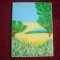 TABLOU PE PANZA NOU 30X40 CM PRET NEGOCIABIL