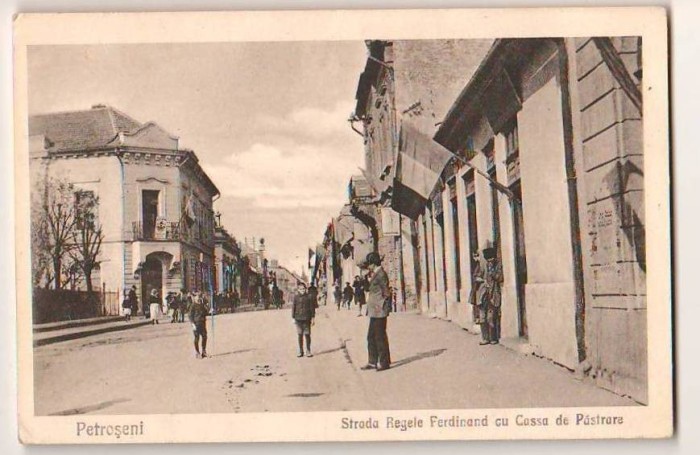 SV * Petroseni * STRADA REGELE FERDINAND Cu CASA DE PASTRARE * 1917 / 1918