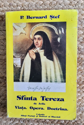 Sfanta Tereza de Avila, viata, opera, doctrina &amp;ndash; P. Bernard Stef foto