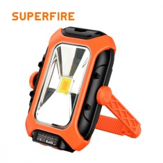 Lanterna LED Superfire GM05, panou solar, 500 lumeni, acumulator 5200mAh, incarcare, USB-C