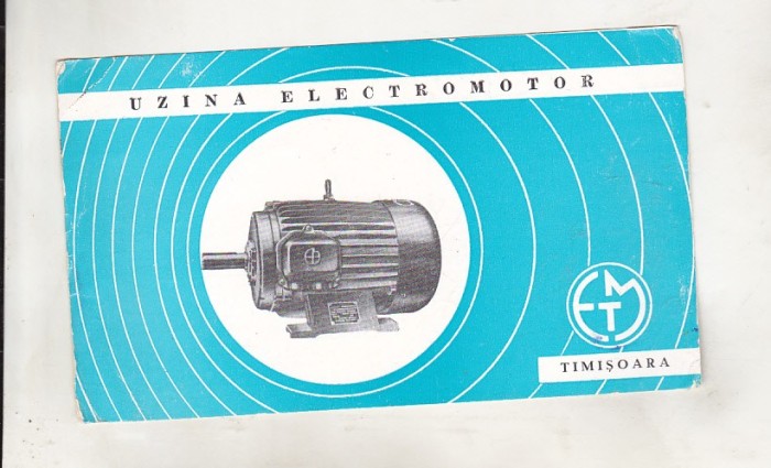 bnk cp Romania - QSL Uzina Electromotor Timisoara - Timisoara 1971