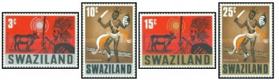 Swaziland 1968 - Costume traditionale, serie neuzata foto