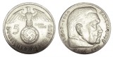 Q406 GERMANIA NAZISTA 5 MARCI REICHS MARK 1939 B ARGINT EF, Europa
