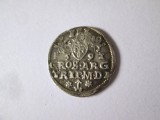 Cumpara ieftin Rara! Uniunea statala Polono-Lituaniana 3 Groschen/Trojak 1592 argint monetaria Vilnius,Sigismund III Vasa,diametrul=21 mm,greutate=2,30 grame