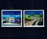 Elvetia 2006 - Tunelul Simplon, trenuri, serie neuzata
