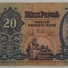 Bancnota - Ungaria - 20 Pengo 1941