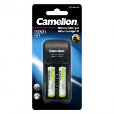 Incarcator Camelion Acumulatori Ni-Mh Include 2 x AAA R3 800mAh Incarca si 9V