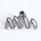 Cleste gri de par cu model in zig zag