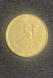 Moneda 5 franci 1986 Belgia, Europa