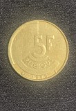 Moneda 5 franci 1986 Belgia, Europa