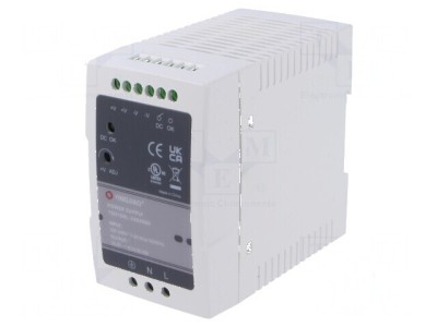Alimentator pulsatoriu pentru şină DIN 96W 24VDC 4A - OUT: 1 foto