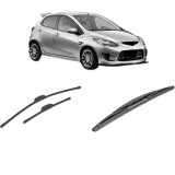 Cumpara ieftin Set 3 stergatoare MAZDA 2 (DE_, DH_) 2007-2015, pentru parbriz si luneta, Bosch Twin-Aerotwin Retrofit