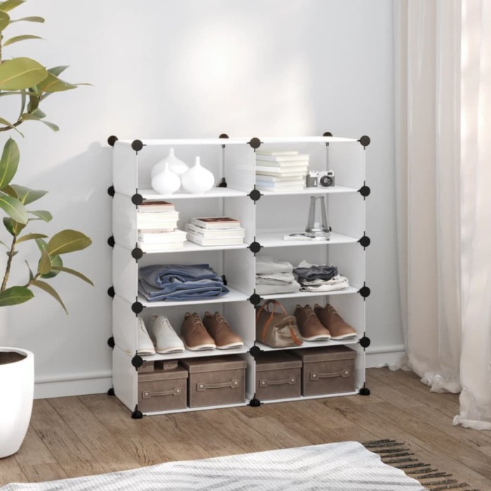 Gossi suport de pantofi, transparent, 84x32x88,5 cm, pp