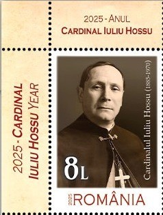 ROMANIA 2025 ANUL CARDINAL IULIU HOSSU SERIE 1 TIMBRU LP2501 MNH** foto