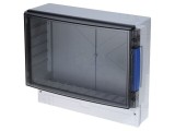 Carcasă de perete FIBOX CARDMASTER ABS IP65 gri, 320x260x129mm