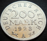 Cumpara ieftin Moneda istorica 200 MARCI - GERMANIA, anul 1923 * cod 5407 A = A.UNC, Europa, Aluminiu