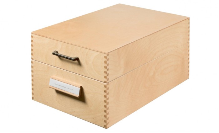 Cutie din lemn HAN 1005 pentru depozitare max 1500 de foi A5 orizontal, 255 x 190 x 380 mm - RESIGILAT