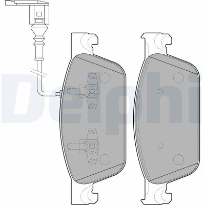 DELPHI LP2199 set placute frana,frana disc foto