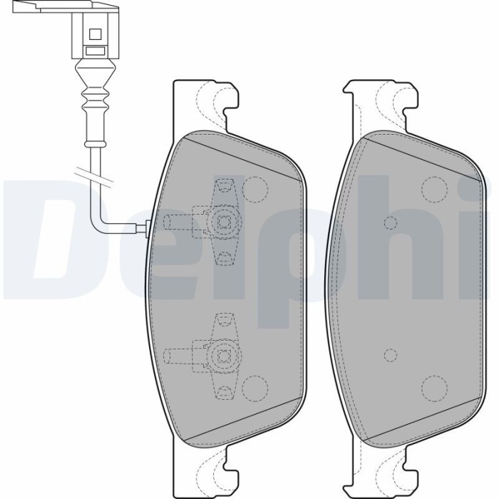 DELPHI LP2199 set placute frana,frana disc
