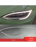 Set fibra reparatie lumini de zi DRL far stanga Tesla Model S 2017-2023