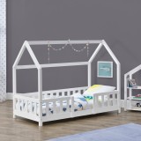 Pat copii Sisimiut W 80 x 160 cm brad alb [en.casa] HausGarden Leisure