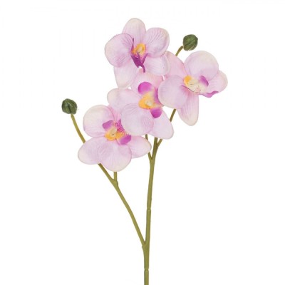 Floare Artificială, Orhidee, Tulpină Scurtă, Culoare Roz, 36 cm foto
