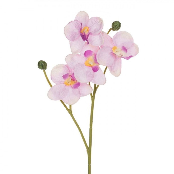 Floare Artificială, Orhidee, Tulpină Scurtă, Culoare Roz, 36 cm
