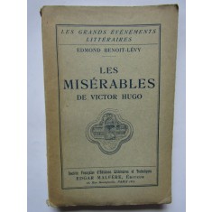 Les Mis&eacute;rables de Victor Hugo -EDMOND BENOIT LEVY (CARTE IN LIMBA FRANCEZA)