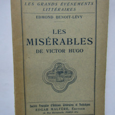 Les Misérables de Victor Hugo -EDMOND BENOIT LEVY (CARTE IN LIMBA FRANCEZA)