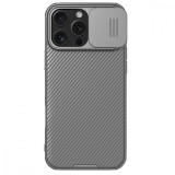 Husa Nillkin CamShield PRO pentru Apple iPhone 16 Pro Max, gri titan