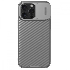 Husa Nillkin CamShield PRO pentru Apple iPhone 16 Pro Max, gri titan