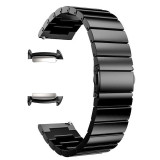 Curea metalica, adaptoare compatibile Samsung Gear Fit 2, Black, Very Dream