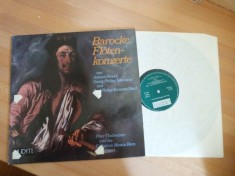 VIVALDI / TELEMANN / E. BACH : Barocke Flotenkonzerte ( vinil )