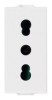 Vimar Priza 2P+N, 1 modul, alb - 8007352067806