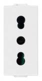 Vimar Priza 2P+N, 1 modul, alb - 8007352067806