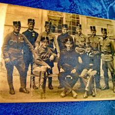 B91-I-ww1-Foto grup ofiteri primul razboi stare buna. Marimi: 14/ 9 cm.