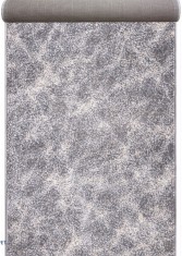 Traversa Festonata Surfilata, Model Cappuccino 16007-19, Inaltime Fir 7 mm, Latime 0.8m, Marime 80 x 300 cm, Gri, Antialergic, Polipropilena, Living,