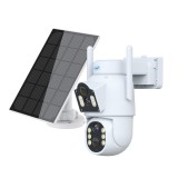 Camera Supraveghere Video PNI IP792 Dual Lens 2MP+2MP Solara IP65 Wi-Fi 2.4GHz Audio MicroSD